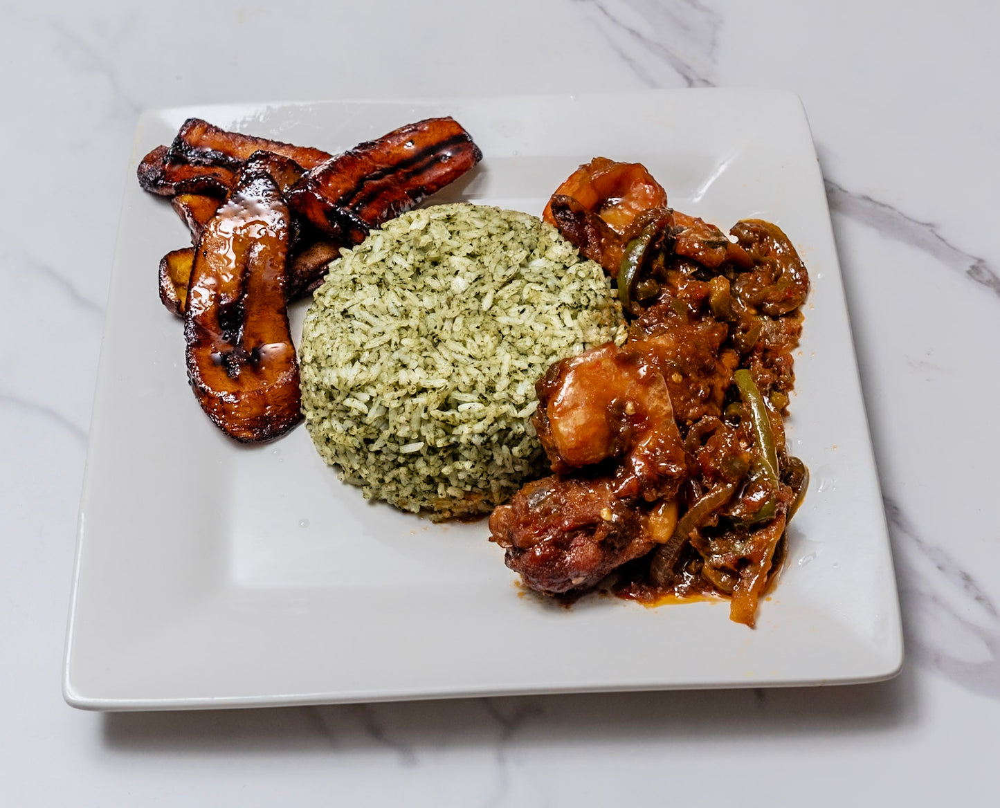 Chuck rice with shrimp and chicken