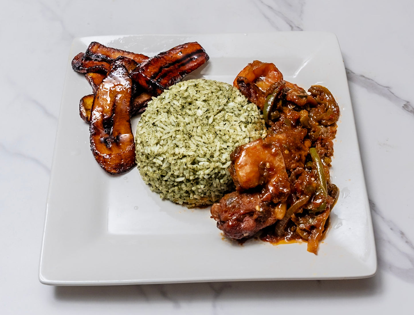 Chuck rice with shrimp and chicken